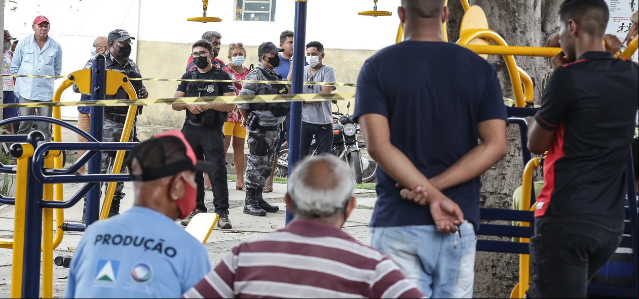 Crime aconteceu na praça