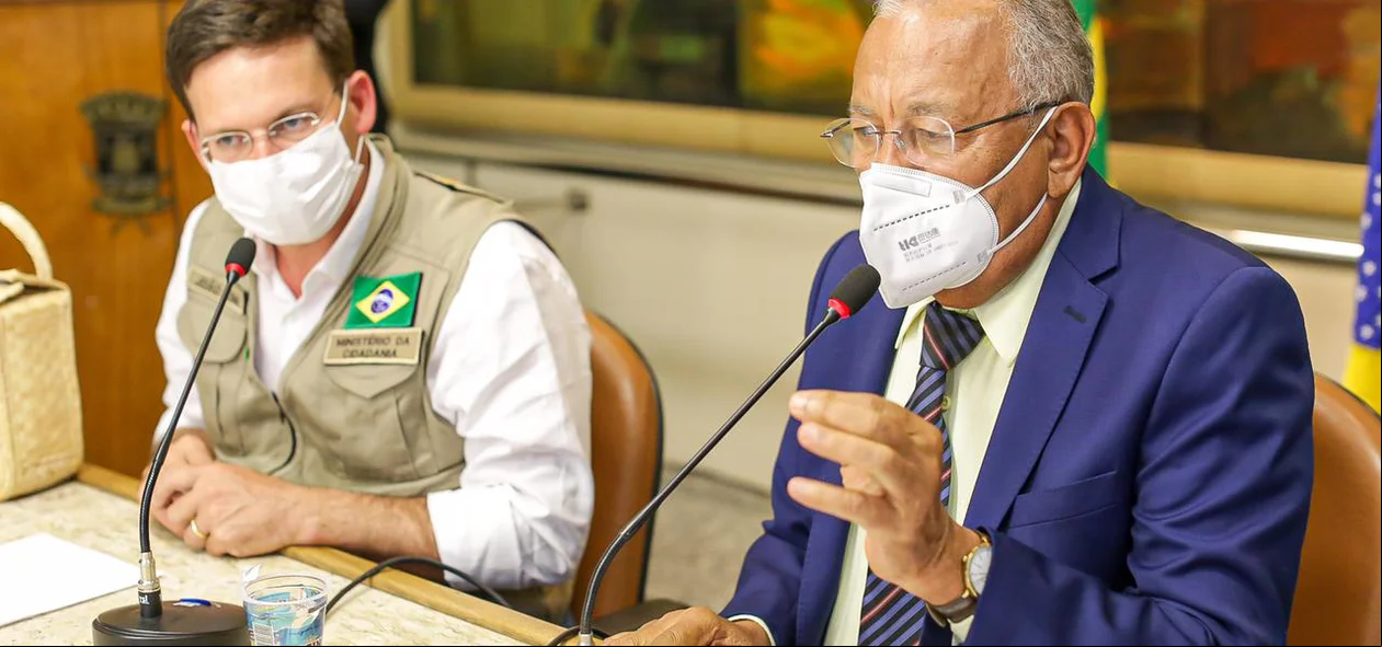 Dr. Pessoa e o ministro João Roma em Teresina