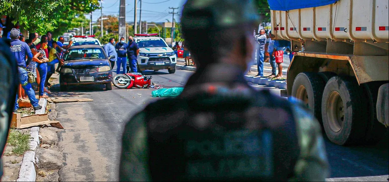 Polícia Militar foi acionada e isolou o local do acidente