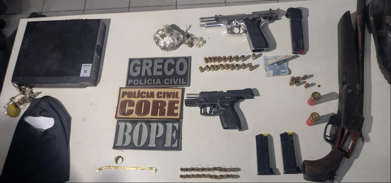 Material apreendido durante a Operação Deserto