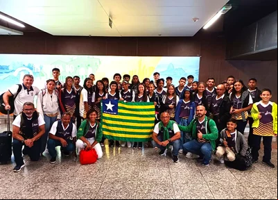 Atletas piauienses embarcam para os Jogos Escolares Brasileiros em Brasília