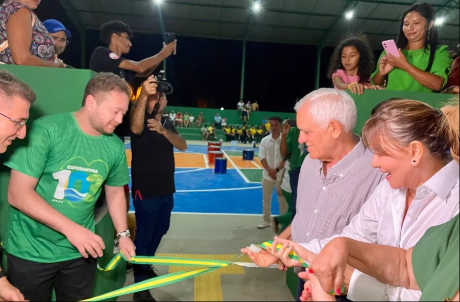 Momento da inauguração