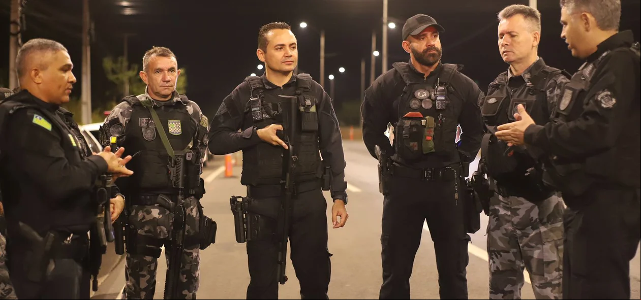 Equipes do DRACO, PM e Polícia Penal