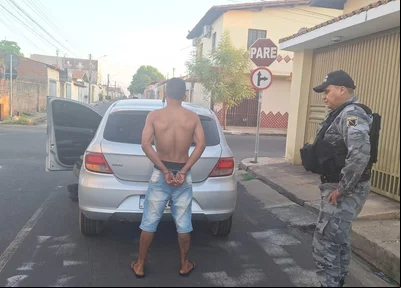 Policial pula de viatura em movimento durante perseguição em Teresina