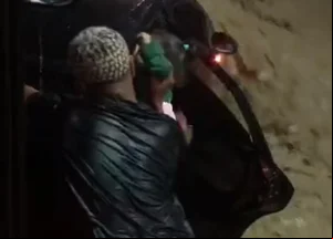 Homem salvou família de ser levada por enchente no RJ
