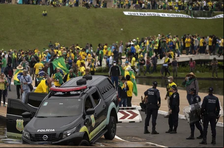 Manifestação em Brasília, no dia 8 de janeiro
