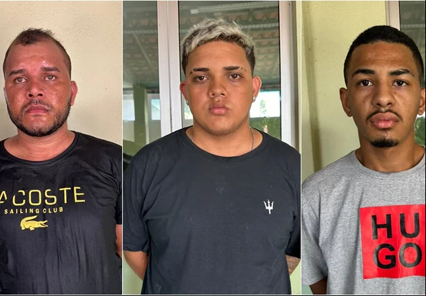 Tiago Rocha Santiago, Wicloas Neves Portela e Pedro Vitor Cardoso da Silva