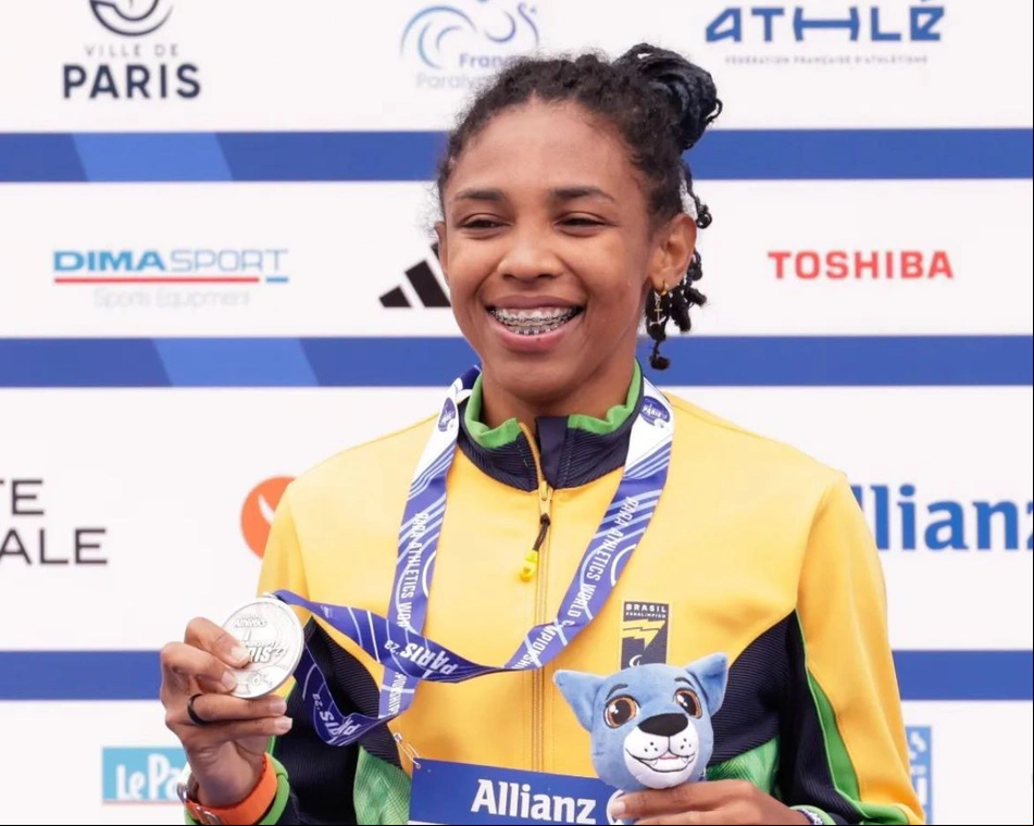 Keyla Barros em disputa do Mundial em 2023