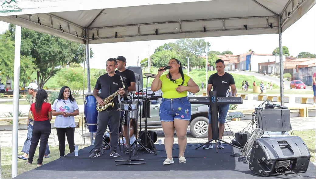 Banda animou os moradores