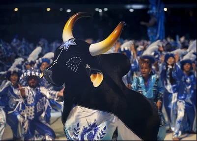 Apresentação do Boi Caprichoso no 57º Festival Folclórico de Parintins