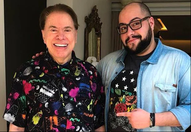 Silvio Santos e Tiago Abravanel