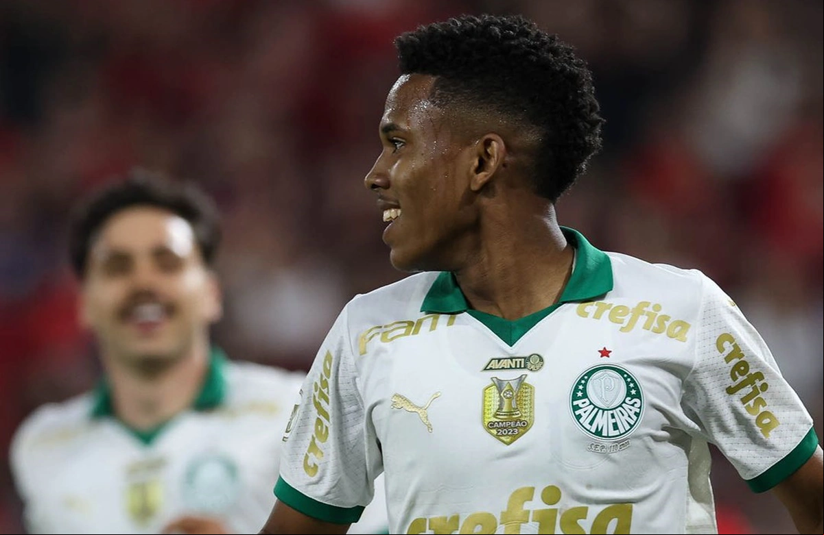 Estêvão marcou mais um gol para o Palmeiras