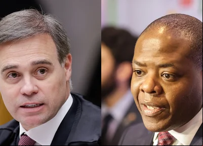 Ministro André Mendonça e Silvio Almeida