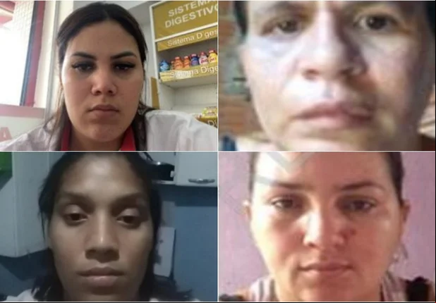 Luanna Cristine, Emanoelly Aparecida, Josinete dos Santos e Débora Regina