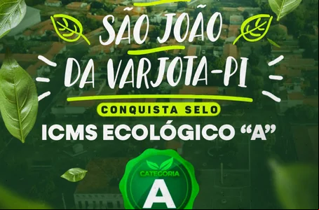 O município garantiu a adesão ao ICMS Ecológico na categoria A