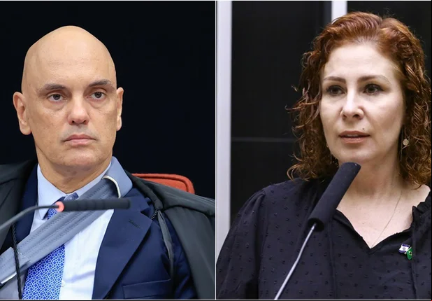 Alexandre de Moraes e Carla Zambelli