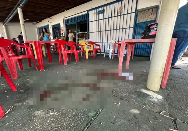 Bar localizado no bairro Piçarra, onde ocorreu o crime