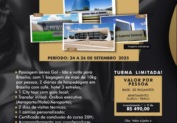 Direito Hoje lança I Expedição Jurídica a Brasília com visitas aos tribunais superiores