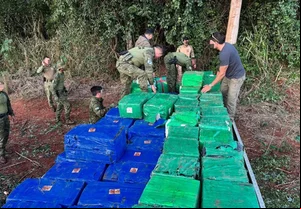 Oito toneladas de maconha apreendidas no Paraná