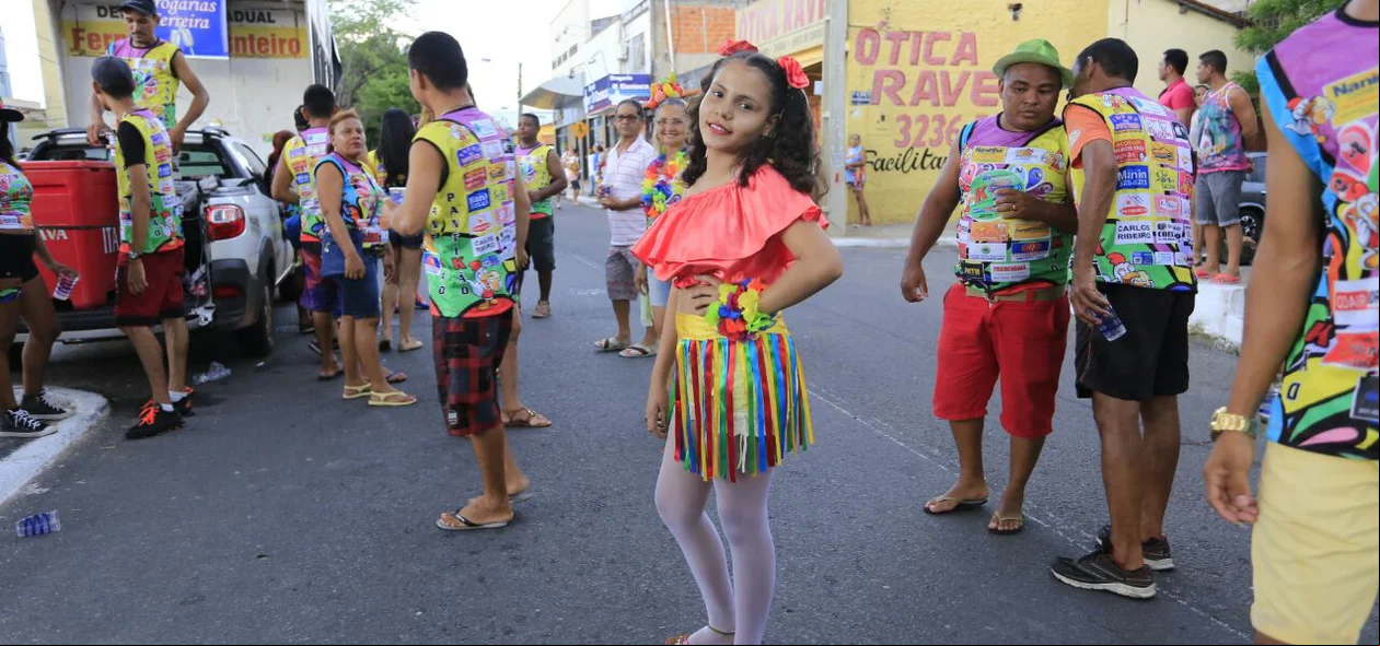 Foliões participam de evento no Dirceu