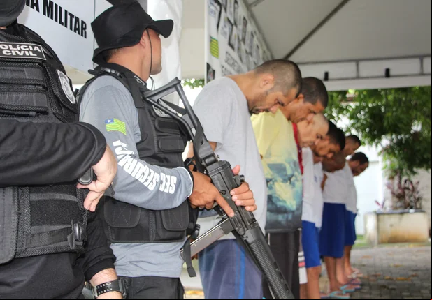 SSP-PI apresenta presos da Operação Tríade