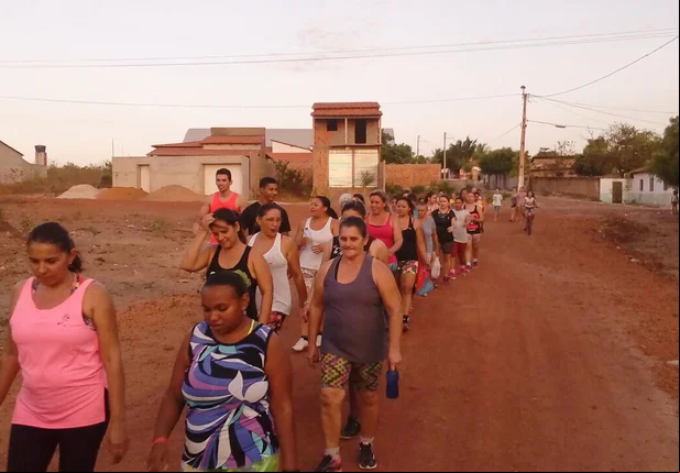 Mulheres participam do projeto contra o sedentarismo em Cocal
