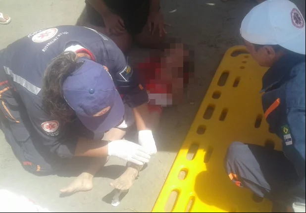 O Samu foi acionado para socorrer a criança
