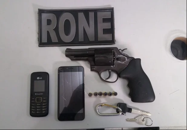 Produtos apreendidos pela Polícia Militar