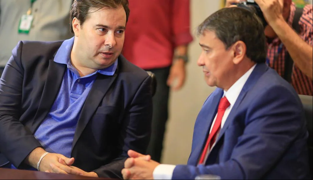 Rodrigo Maia e Wellington Dias 