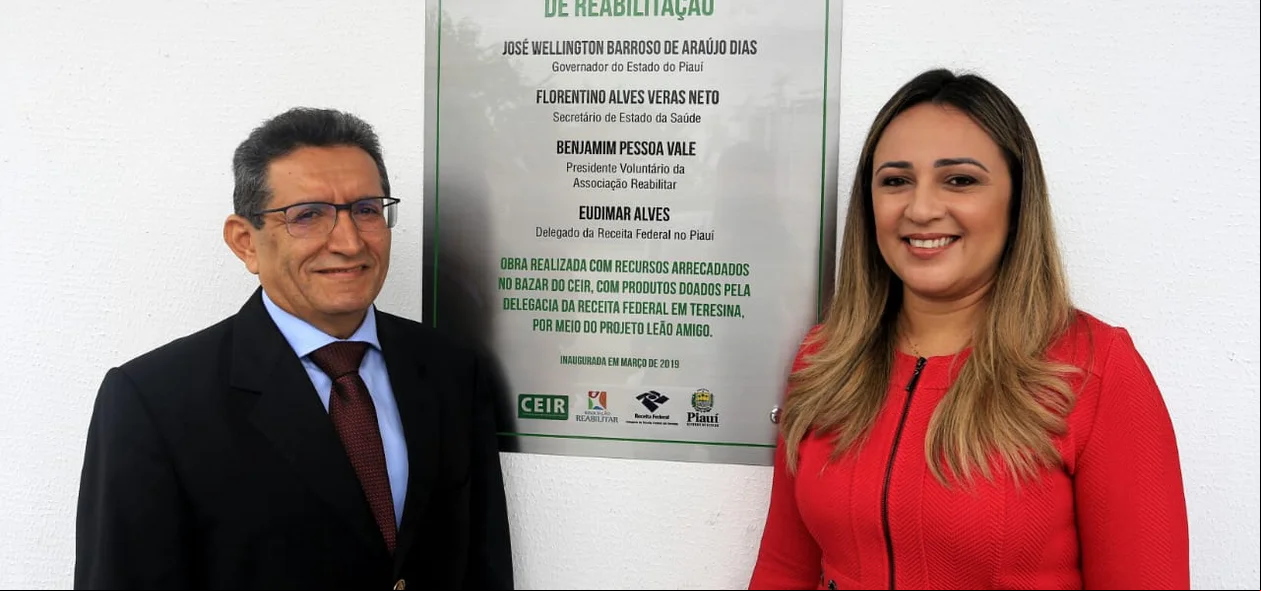 Benjamim Pessoa Vale, diretor do CEIR e deputada Rejane Dias
