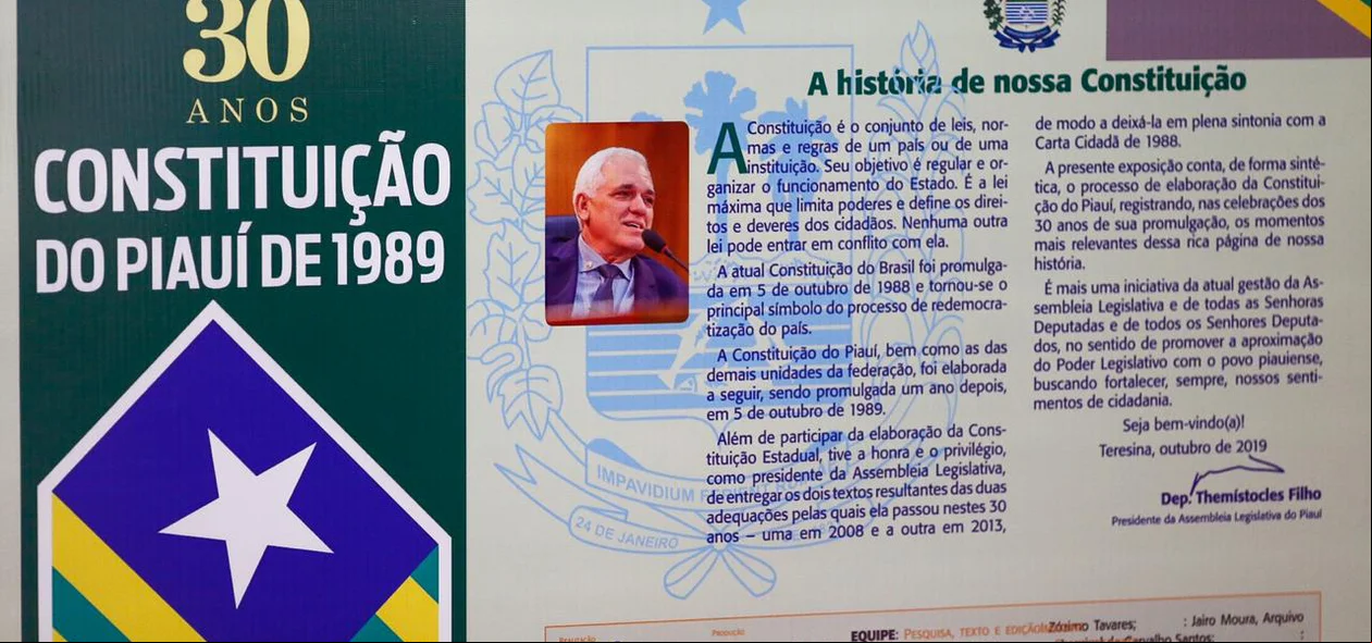 Exposição 30 anos da Constituição Estadual de 1989 