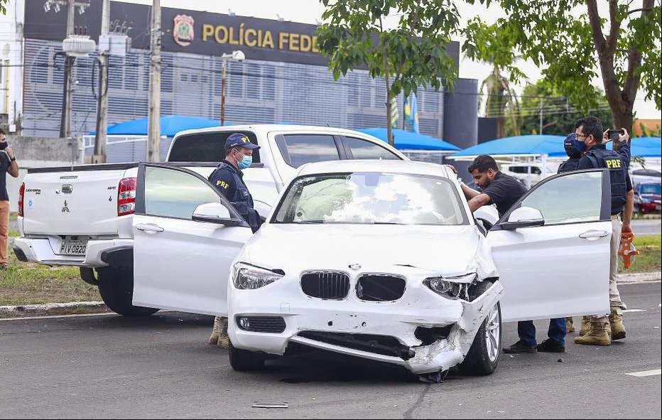 BMW envolvida no acidente 
