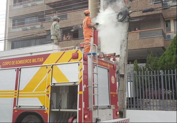 Princípio de incêndio deixa moradores do São Cristóvão sem energia
