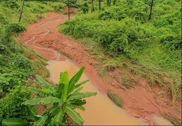 Estragos no Parque Rodoviário em Teresina